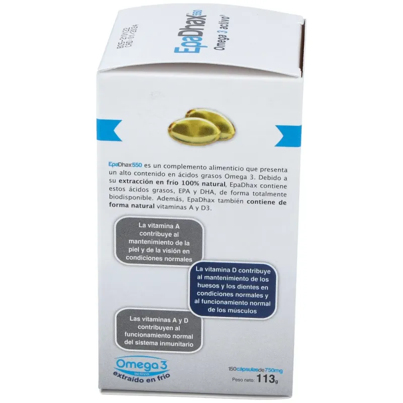 Epadhax 550 omega 3 150 cap | Farmacia Barata