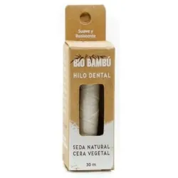 Hilo dental seda natural con cera vegetal 30metros