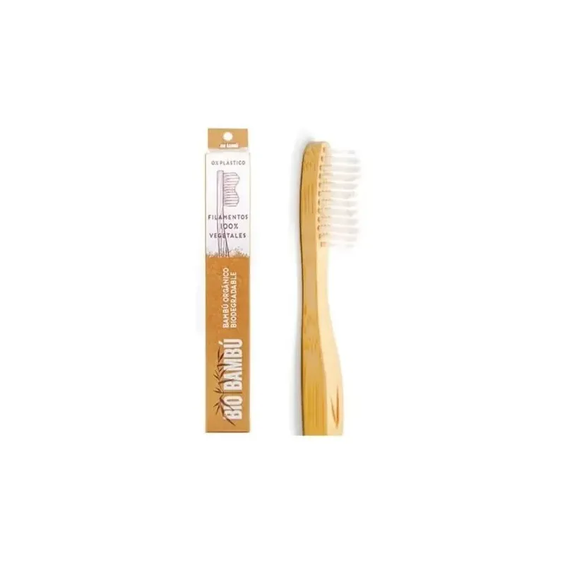 Biobambú cepillo de dientes adulto suave-media 1ud | Farmacia Barata