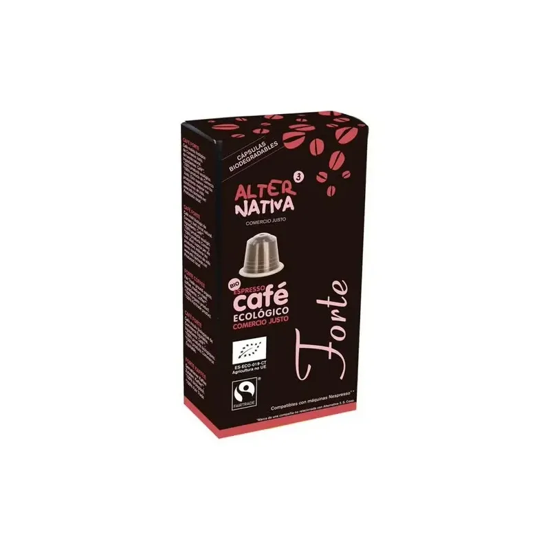 Cafe forte 10capsulas biodegradables eco | Farmacia Barata