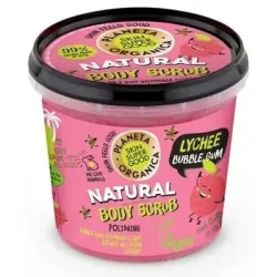 Planeta orgánica body scrub lychee bubble gum 360ml