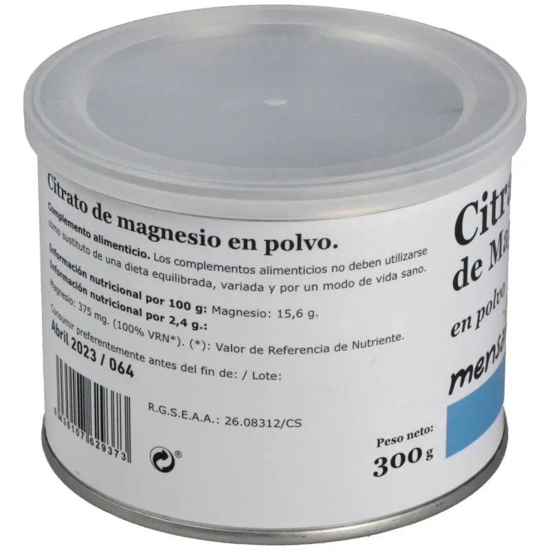 Magnesio citrato 300gr. | Farmacia Barata