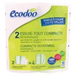 Ecodoo papel de cocina reciclado 2uds | Farmacia Barata