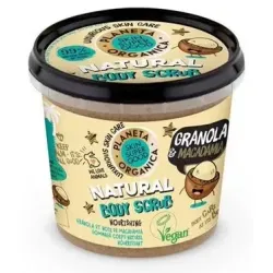 Planeta orgánica body scrub granola y macadamia nut 360ml