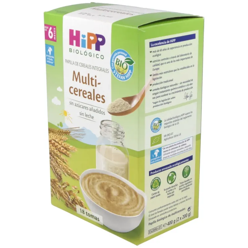 Papilla multicereales 400gr. bio s/a | Farmacia Barata
