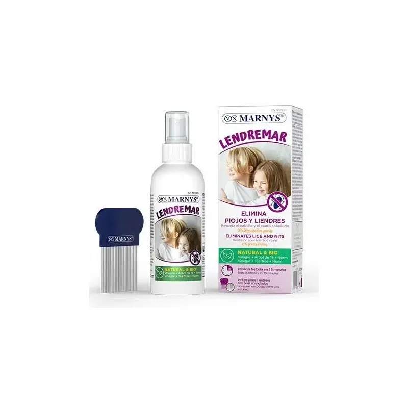 Marnys lendremar spary 100ml + lendrera púas acanaladas | Farmacia Barata