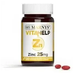 Marnys zinc 25mg línea vitahelp 120caps | Farmacia Barata