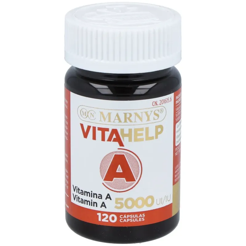 Marnys vitamina a 5000ui línea vitahelp 120caps | Farmacia Barata Marnys vitamina a 5000ui línea vitahelp 120caps | Farmacia Barata