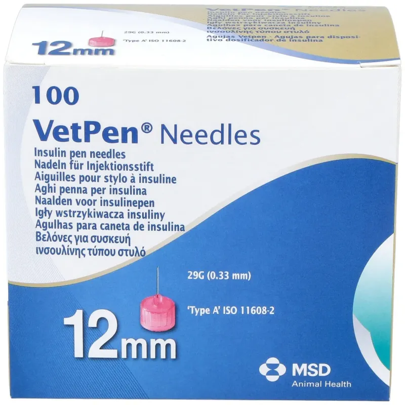 Vetpen needles 12mm 100/box 449 (ndr) | Farmacia Barata