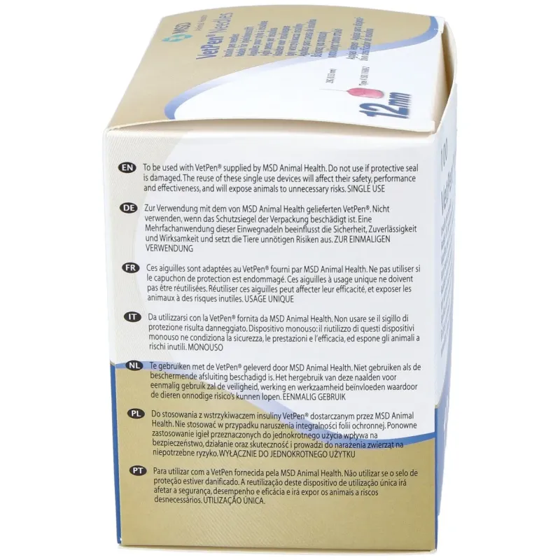 Vetpen needles 12mm 100/box 449 (ndr) | Farmacia Barata