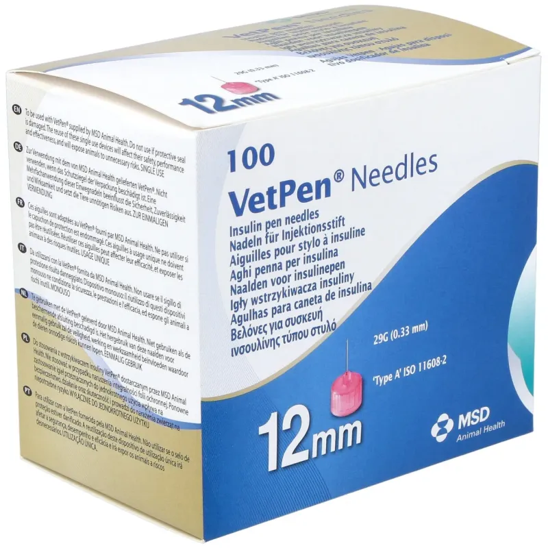 Vetpen needles 12mm 100/box 449 (ndr) | Farmacia Barata
