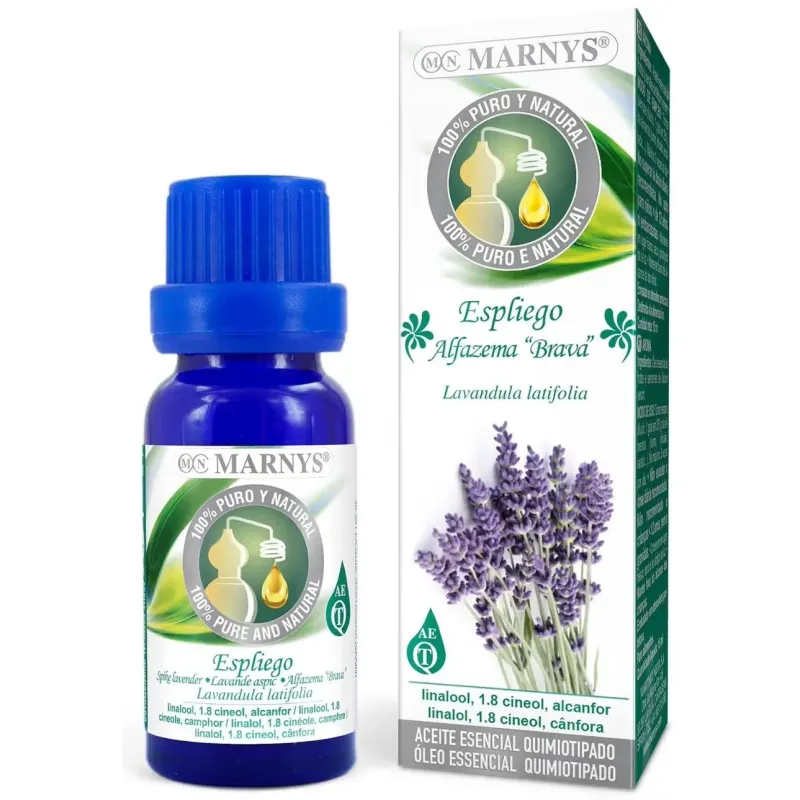 Marnys estuche aceite esencial alimentario de espliego 15ml | Farmacia Barata