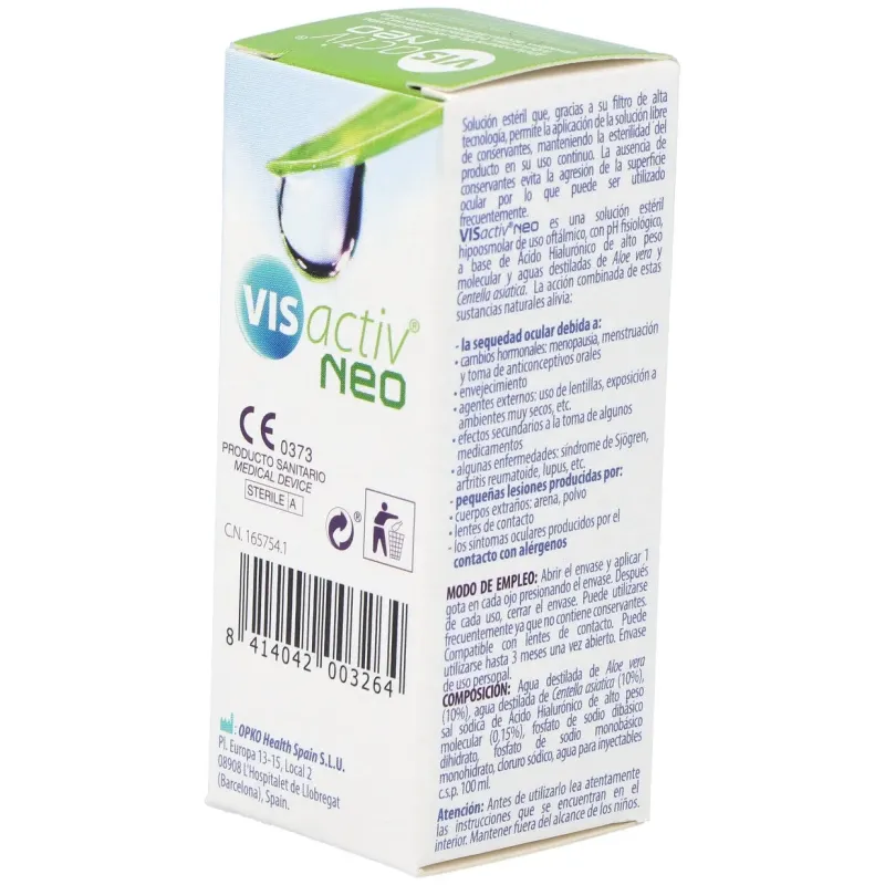 Vis activ neo gotas esteriles gotas oculares humectantes 10 ml | Farmacia Barata