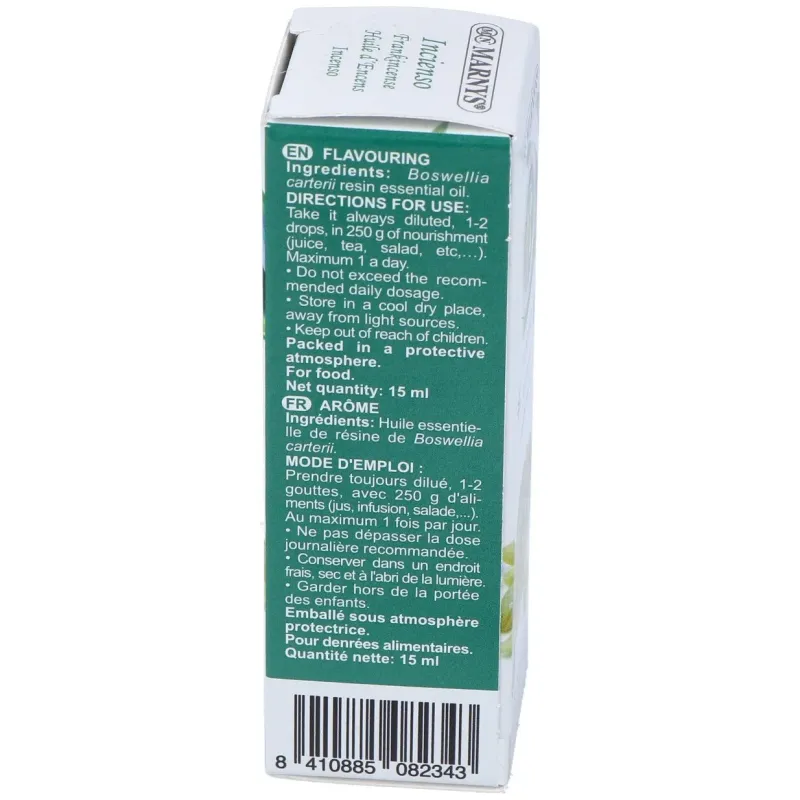 Marnys aceite esencial alimentario de incienso estuche 15ml | Farmacia Barata