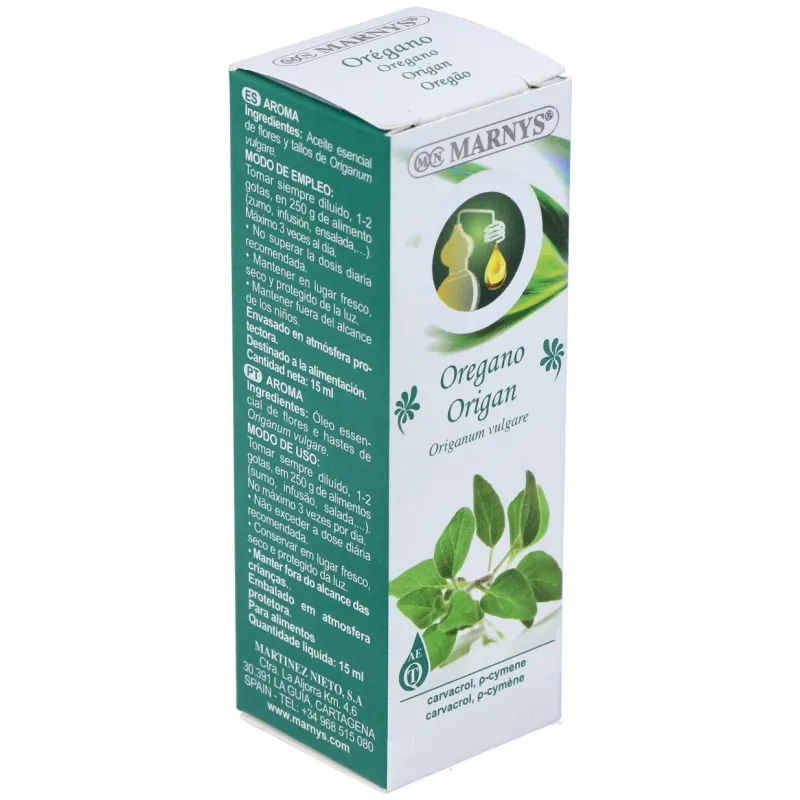 Marnys aceite esencial alimentario de oregano estuche 15 | Farmacia Barata