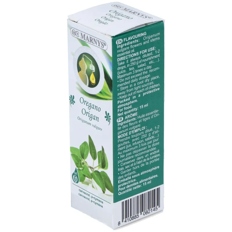 Marnys aceite esencial alimentario de oregano estuche 15 | Farmacia Barata
