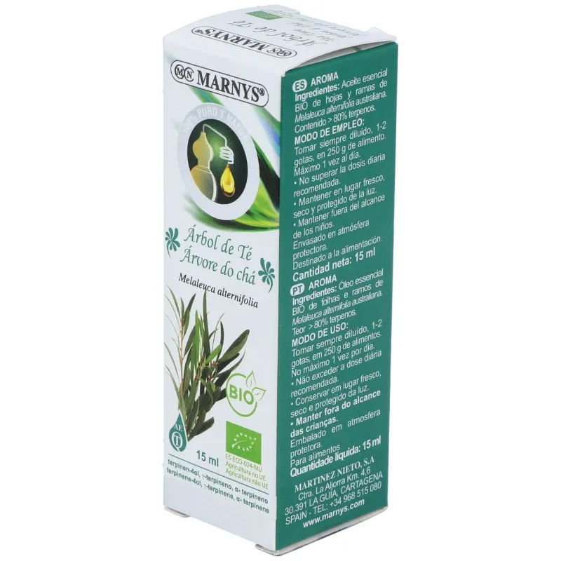 Marnys aceite esencial alimentario de arbol de te bio 15 | Farmacia Barata Marnys aceite esencial alimentario de arbol de te bio 15 | Farmacia Barata