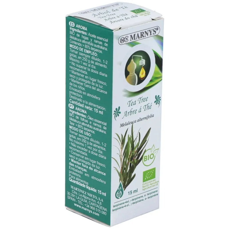 Marnys aceite esencial alimentario de arbol de te bio 15 | Farmacia Barata Marnys aceite esencial alimentario de arbol de te bio 15 | Farmacia Barata