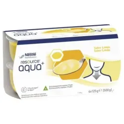 Resource aqua+ agua gelificada limón 4x125g