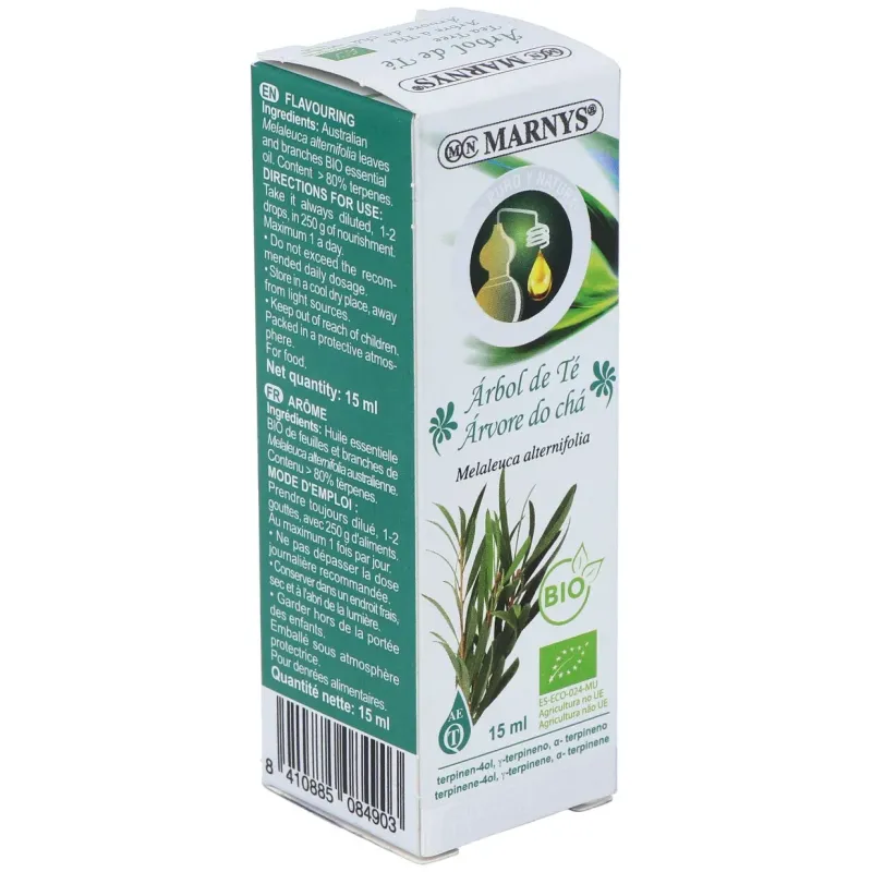 Marnys aceite esencial alimentario de arbol de te bio 15 | Farmacia Barata Marnys aceite esencial alimentario de arbol de te bio 15 | Farmacia Barata