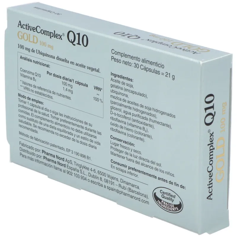 Activecomplex q10 gold 100mg. 30cap. | Farmacia Barata