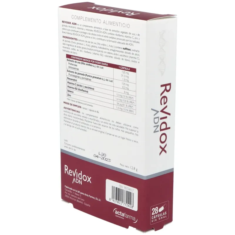 Revidox adn 28cap. | Farmacia Barata