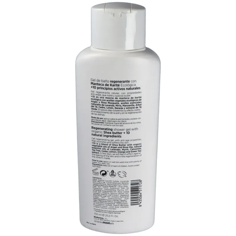 Mon deconatur gel de baño karite +10 bio 750ml | Farmacia Barata