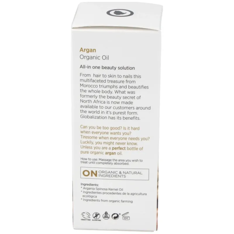 Aceite de argan eco 100% puro 60ml. | Farmacia Barata