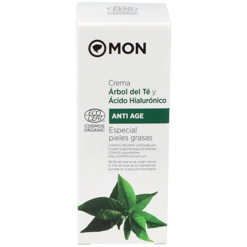 Crema facial arbol del te y ac. hialur. 50ml. bio | Farmacia Barata