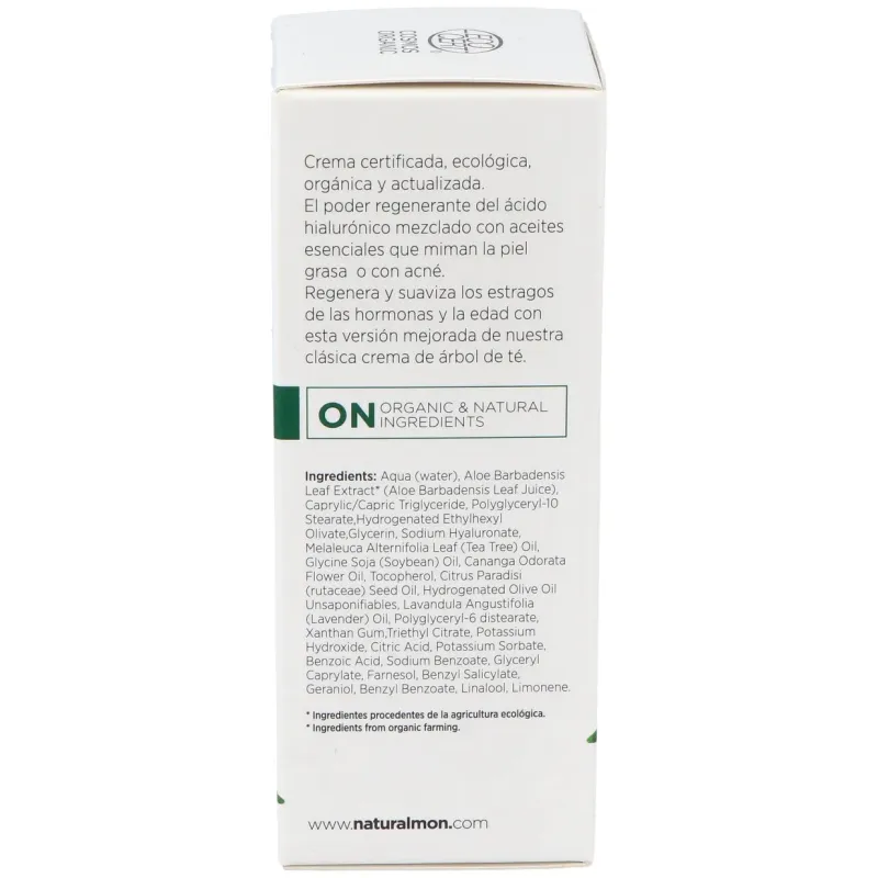 Crema facial arbol del te y ac. hialur. 50ml. bio | Farmacia Barata