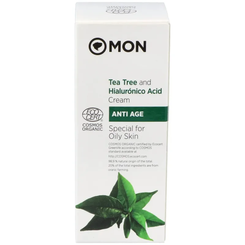 Crema facial arbol del te y ac. hialur. 50ml. bio | Farmacia Barata