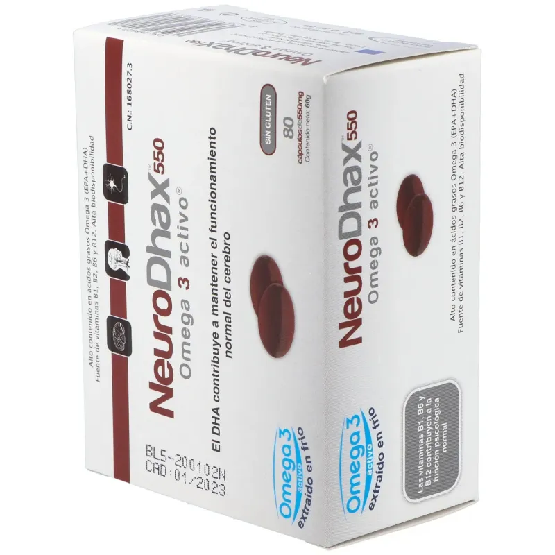 Epadhax neurodhax omega 550mg 80caps | Farmacia Barata