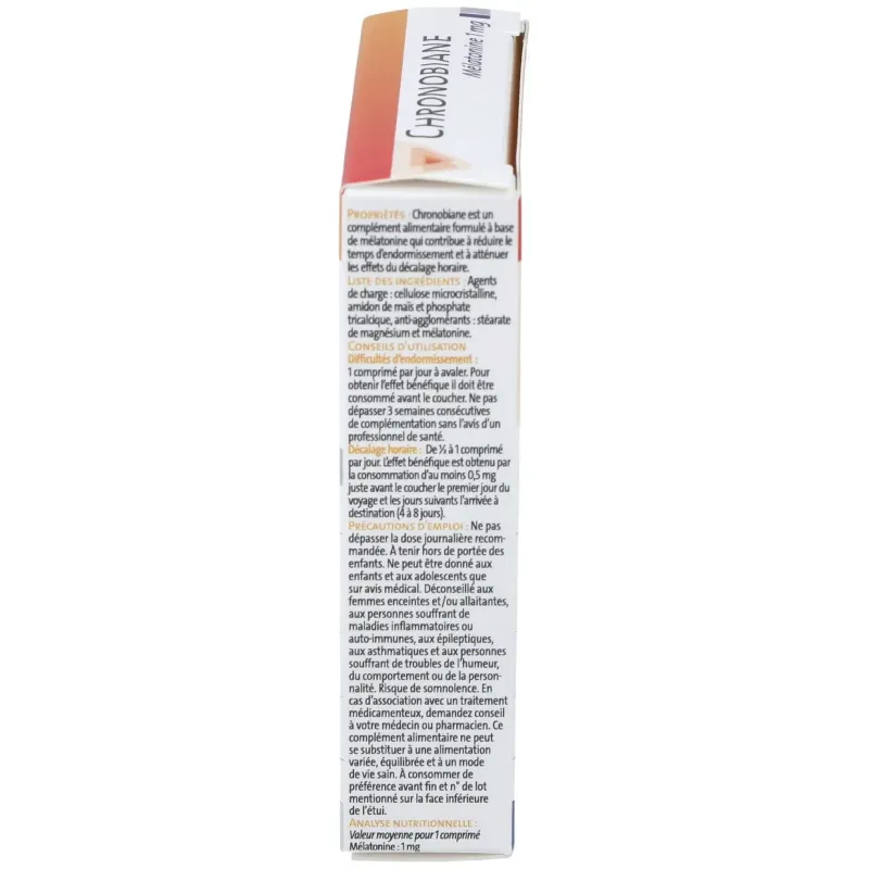 Chronobiane melatonina 30comp. | Farmacia Barata