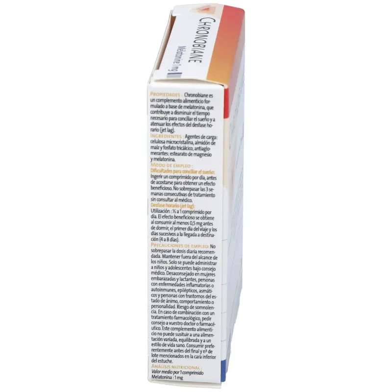 Chronobiane melatonina 30comp. | Farmacia Barata