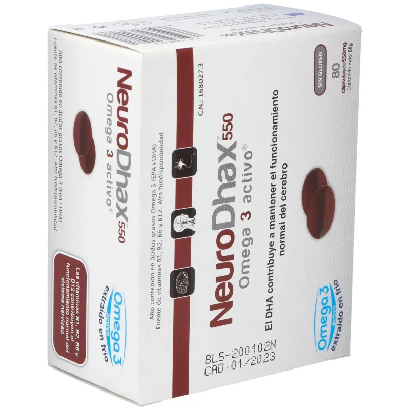 Epadhax neurodhax omega 550mg 80caps | Farmacia Barata