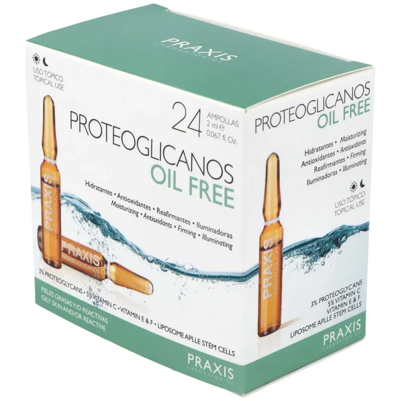 Praxis proteoglicanos oil free 24x2ml | Farmacia Barata