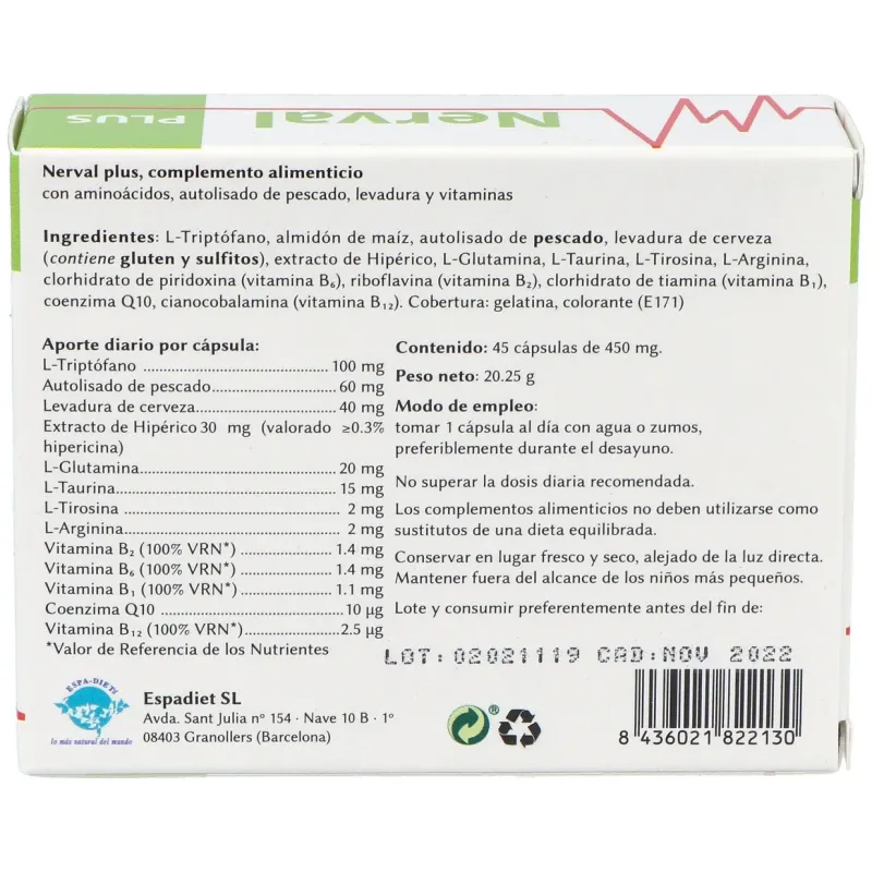 Montstar nerval plus 45caps | Farmacia Barata