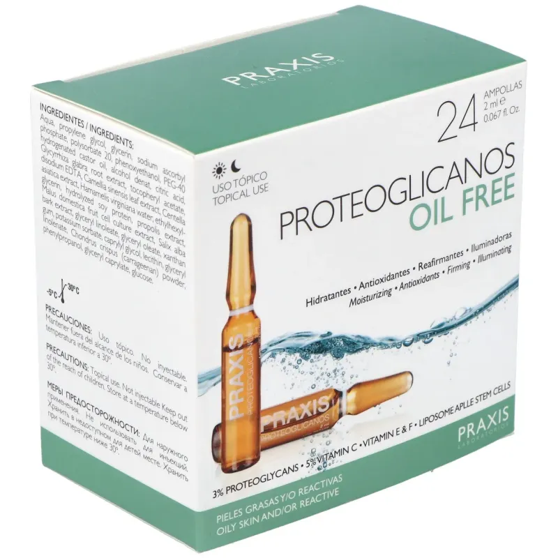 Praxis proteoglicanos oil free 24x2ml | Farmacia Barata