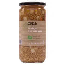 Carlota organic lentejas verduras bio 720g