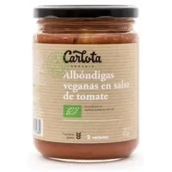 Carlota organic albondigas salsa tomat bio veg 425g