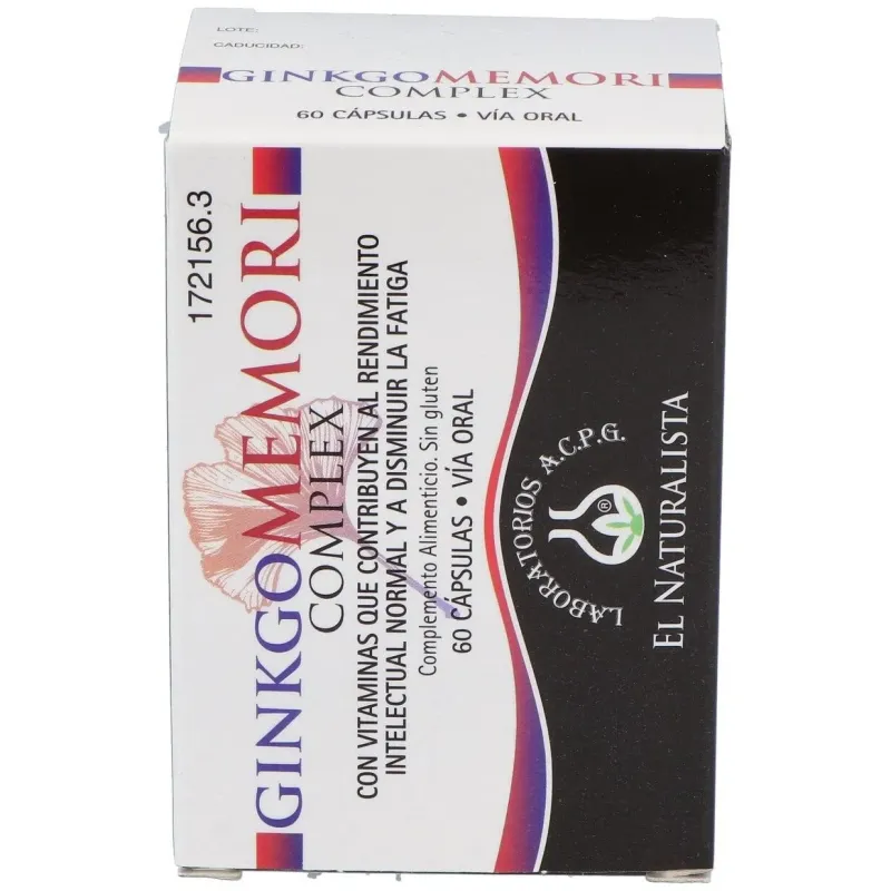 El naturalista ginkgo memori complex 60caps | Farmacia Barata