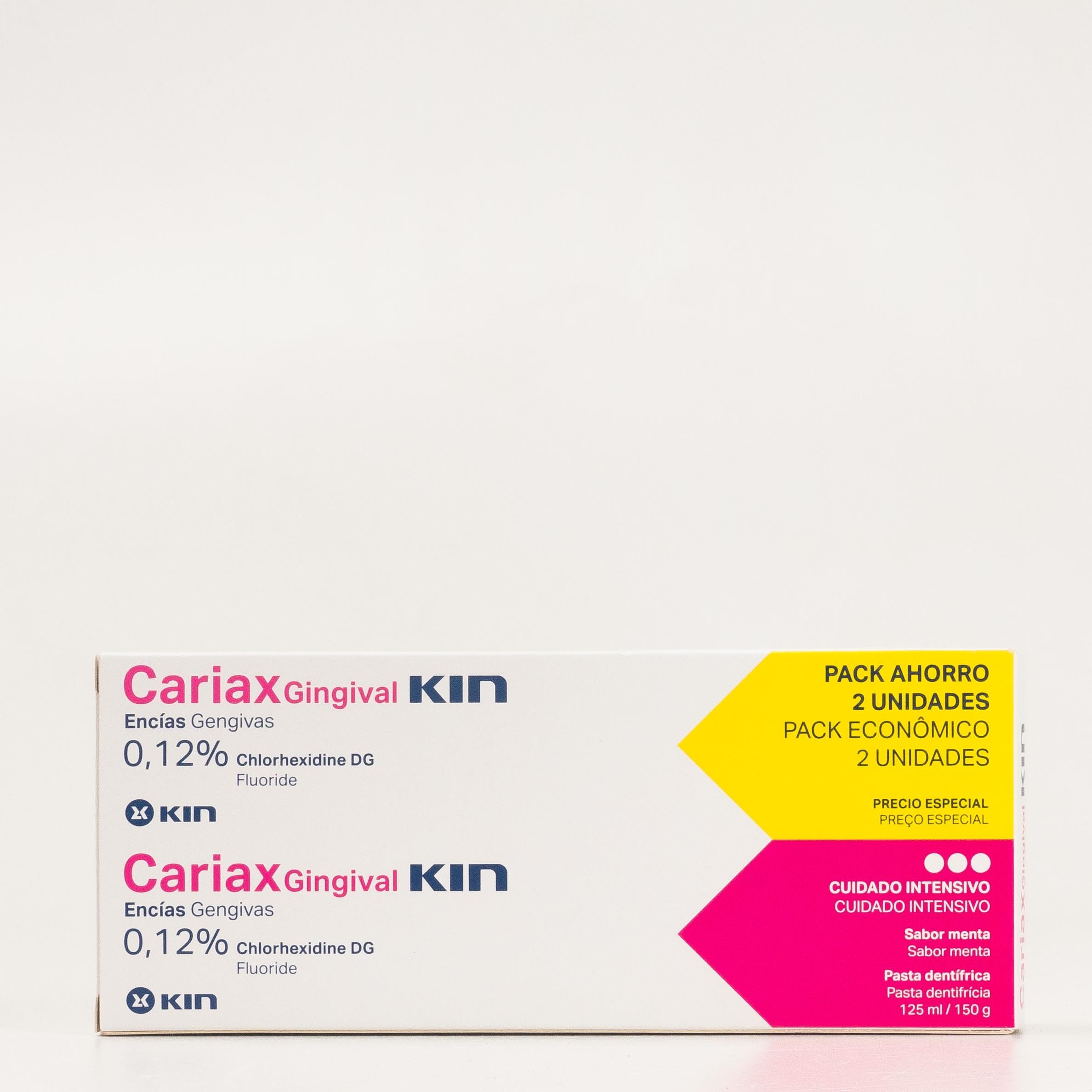 Cariax Gingival Pasta dental Duplo, 2x125ml.