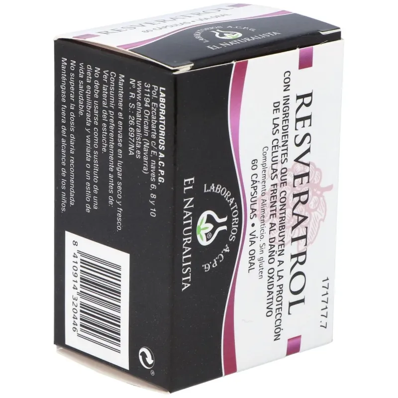 El naturalista resveratrol 60cáps | Farmacia Barata
