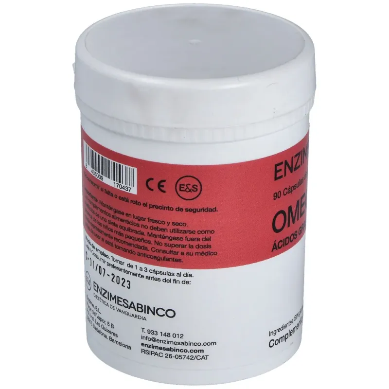 Enzime sabinco omega 3 6 9 1000mg 90caps | Farmacia Barata