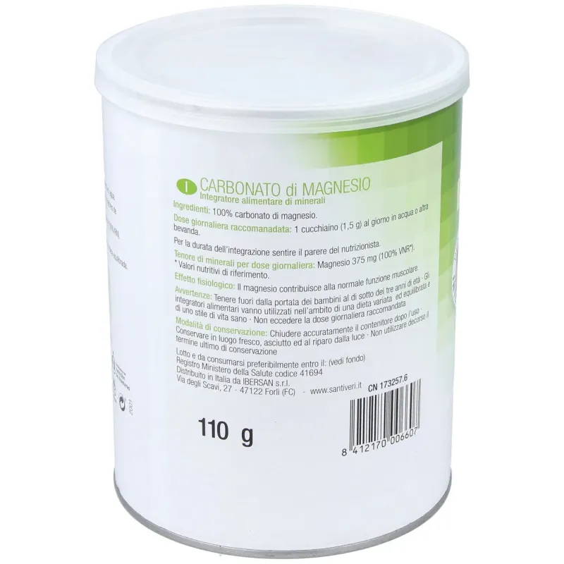 Santiveri carbonato de magnesio polvo 110g | Farmacia Barata