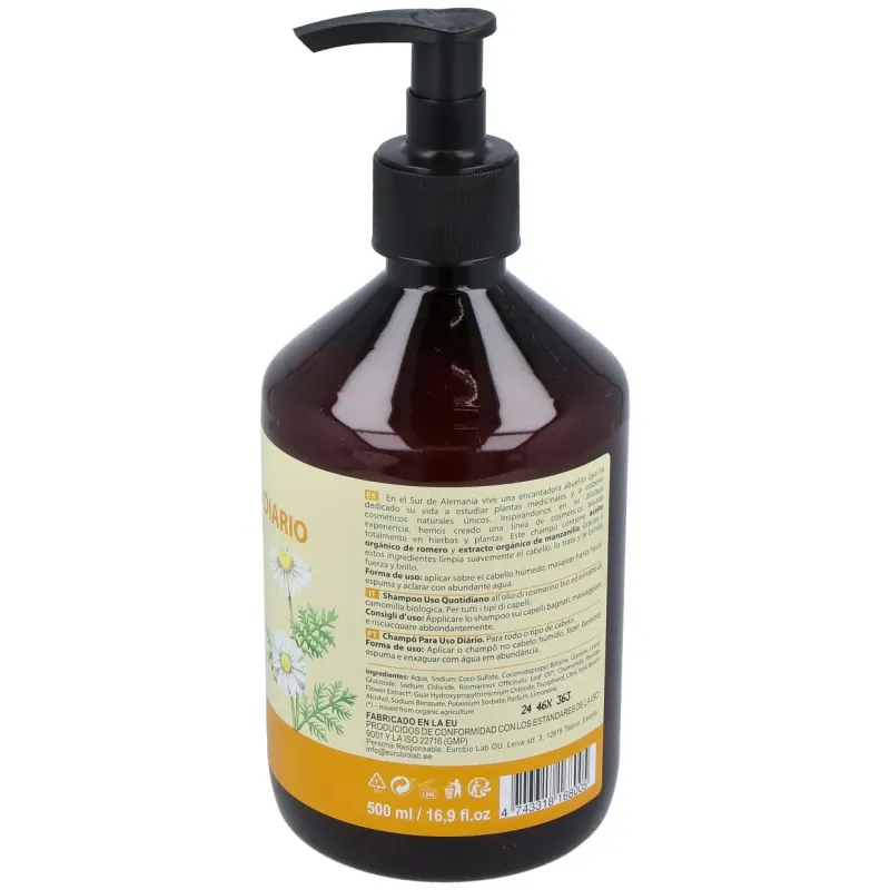 Champu uso diario romero y manzanilla 6udsx500ml. | Farmacia Barata Champu uso diario romero y manzanilla 6udsx500ml. | Farmacia Barata