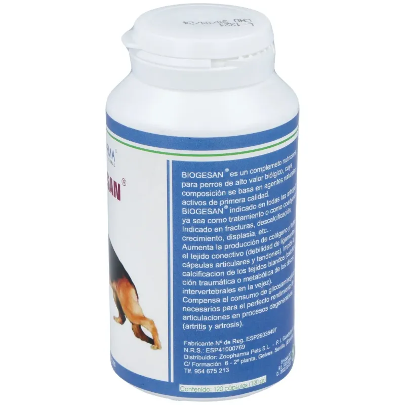 Biogesan mascotas 120cap. | Farmacia Barata