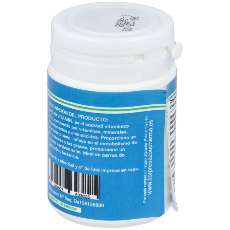 Zoo-30 vitamins perros y gatos 30comp | Farmacia Barata