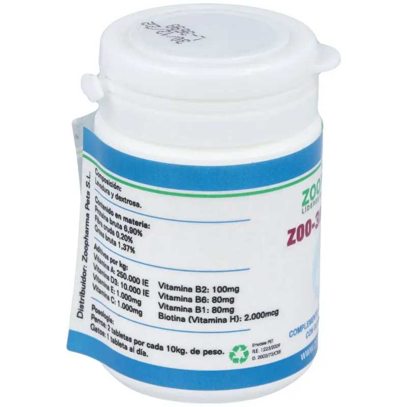 Zoo-30 vitamins perros y gatos 30comp | Farmacia Barata