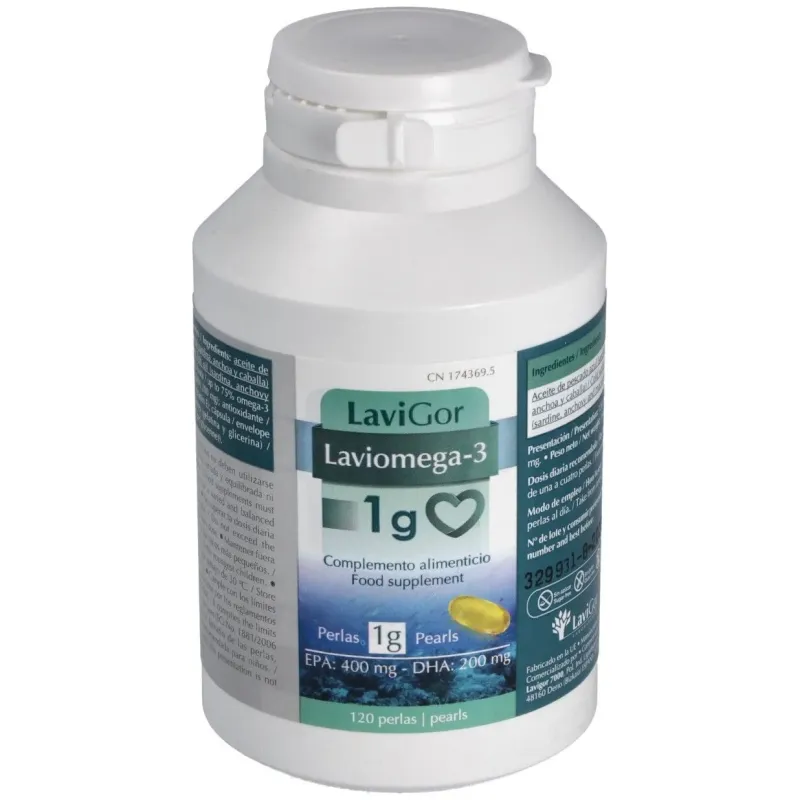 Lavigor laviomega 3 1g 120caps | Farmacia Barata